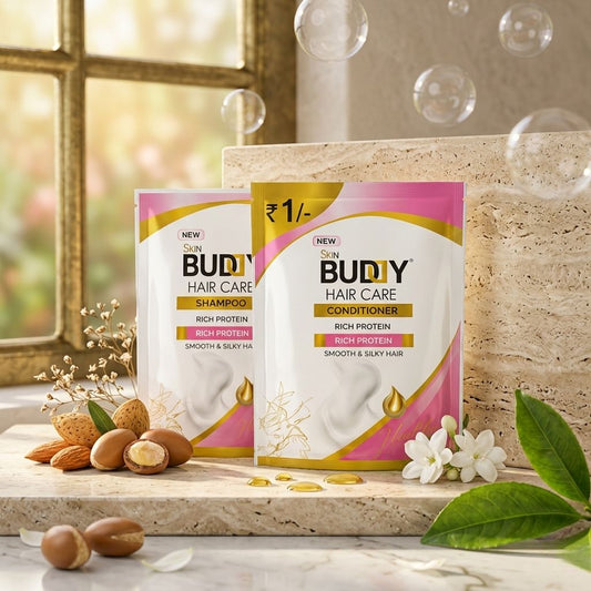 Skin Buddy Hair Care Shampoo & Conditioner – Rich Protein