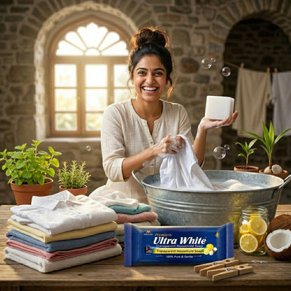 Ultra White Transparent Household Soap