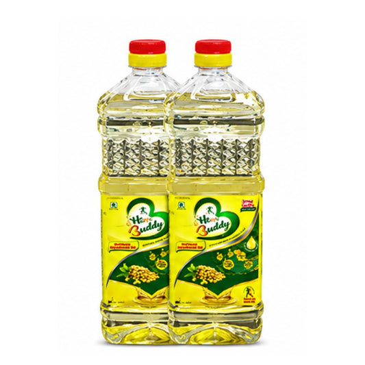 Heart Buddy Refined Soyabean Oil – 1 Litre / 500g (Bottle)