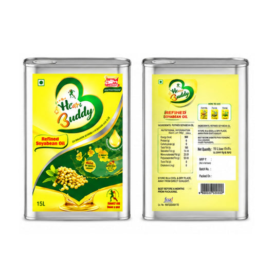 Heart Buddy Refined Soyabean Oil – 15 Litre