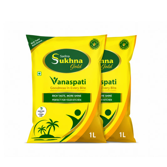 Sukhna Gold Vanaspati – 1 Litre (Pouch Pack)