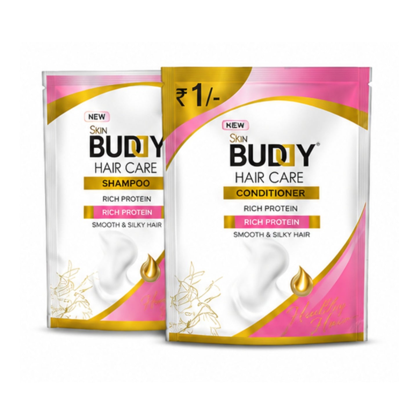 Skin Buddy Hair Care Shampoo & Conditioner – Rich Protein